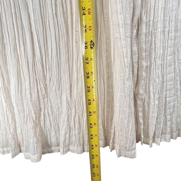 NWT Vtg Papillon Cream White Sleeveless Lace Crochet Gauzy Boho Midi Dress Med - Picture 15 of 15